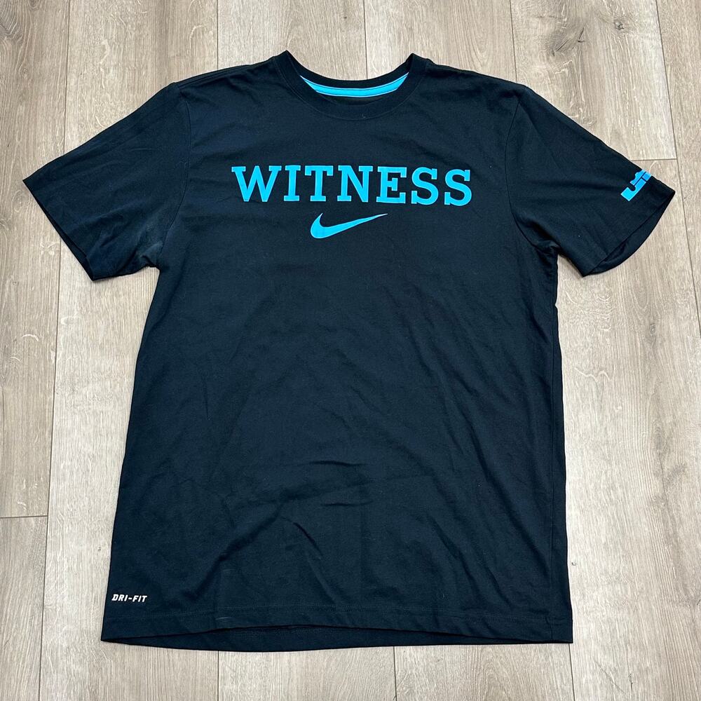 Nike LeBron James Witness Dri-Fit t-shirt Tee Size Large L B23